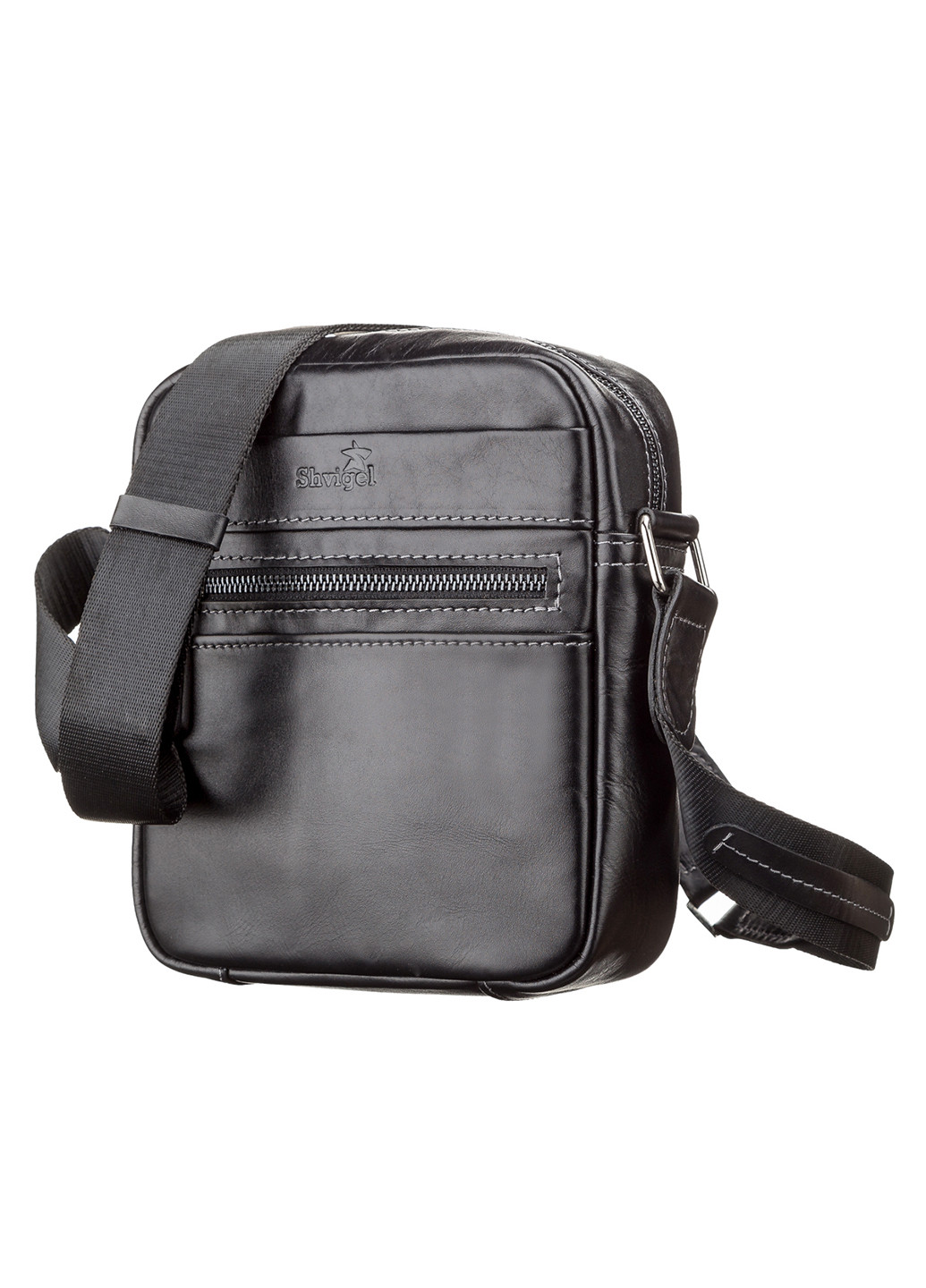 Чоловіча шкіряна сумка 18х21х7,5 см Shvigel (229459237)