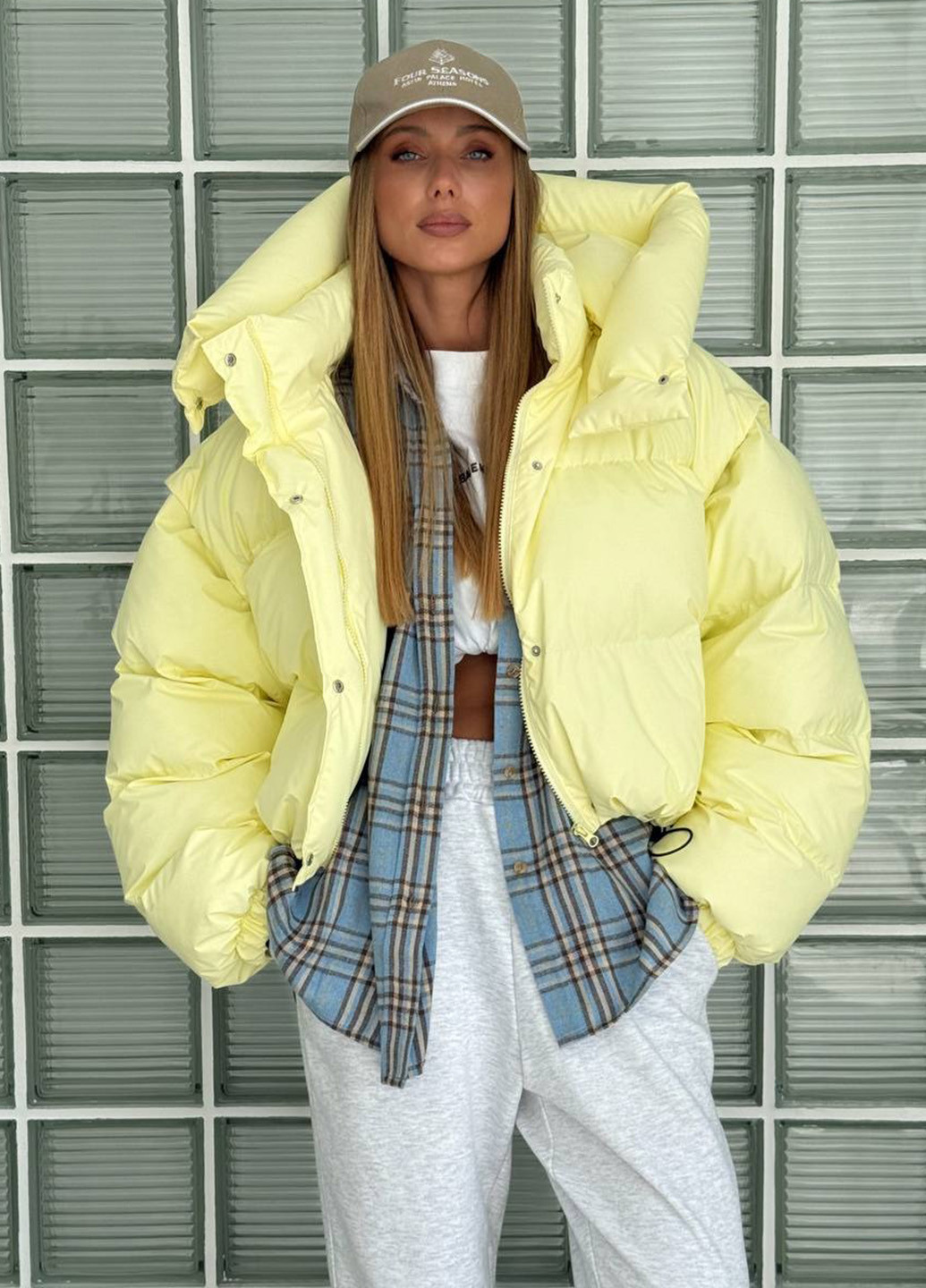 Жовта зимня куртка куртка-трансформер No Brand