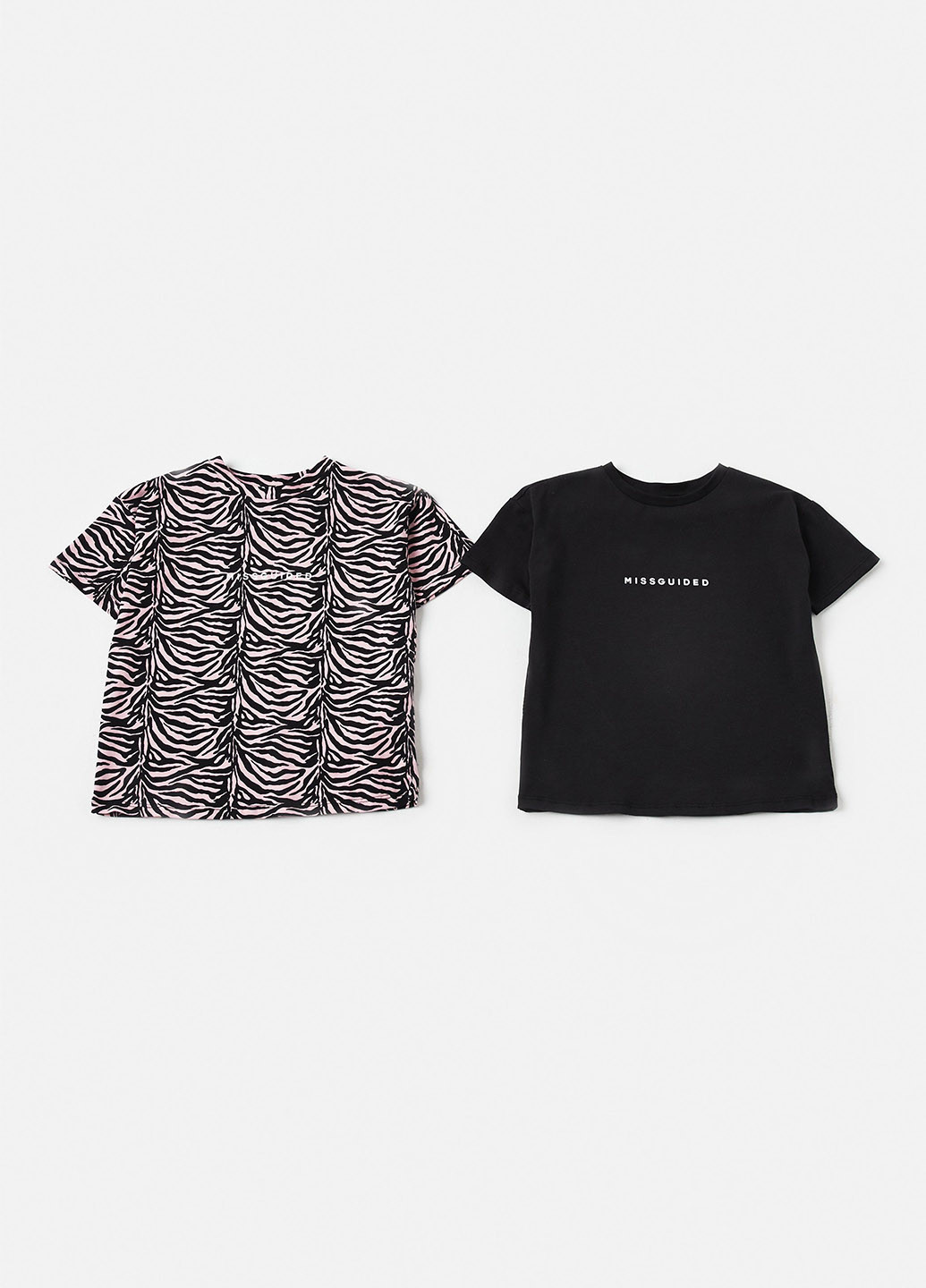 Комбинированная летняя футболка (2 шт.) Missguided