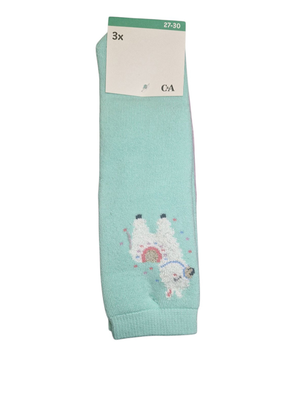 Комбинированные носки (3 пары) C&A рисунки (367616981)