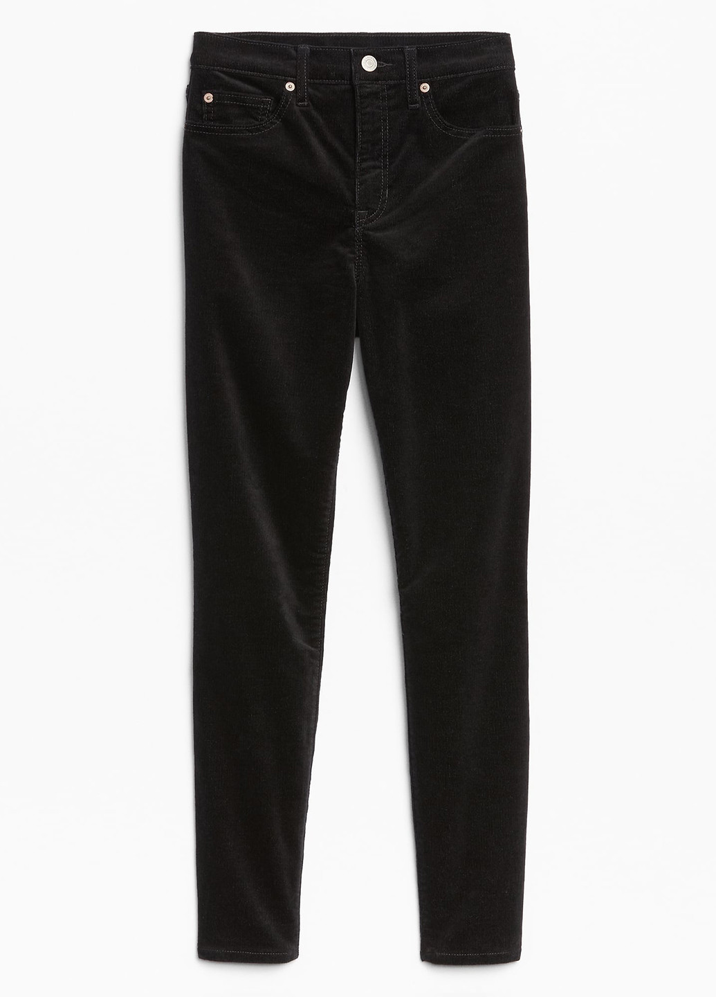 Черные кэжуал демисезонные зауженные брюки Gap