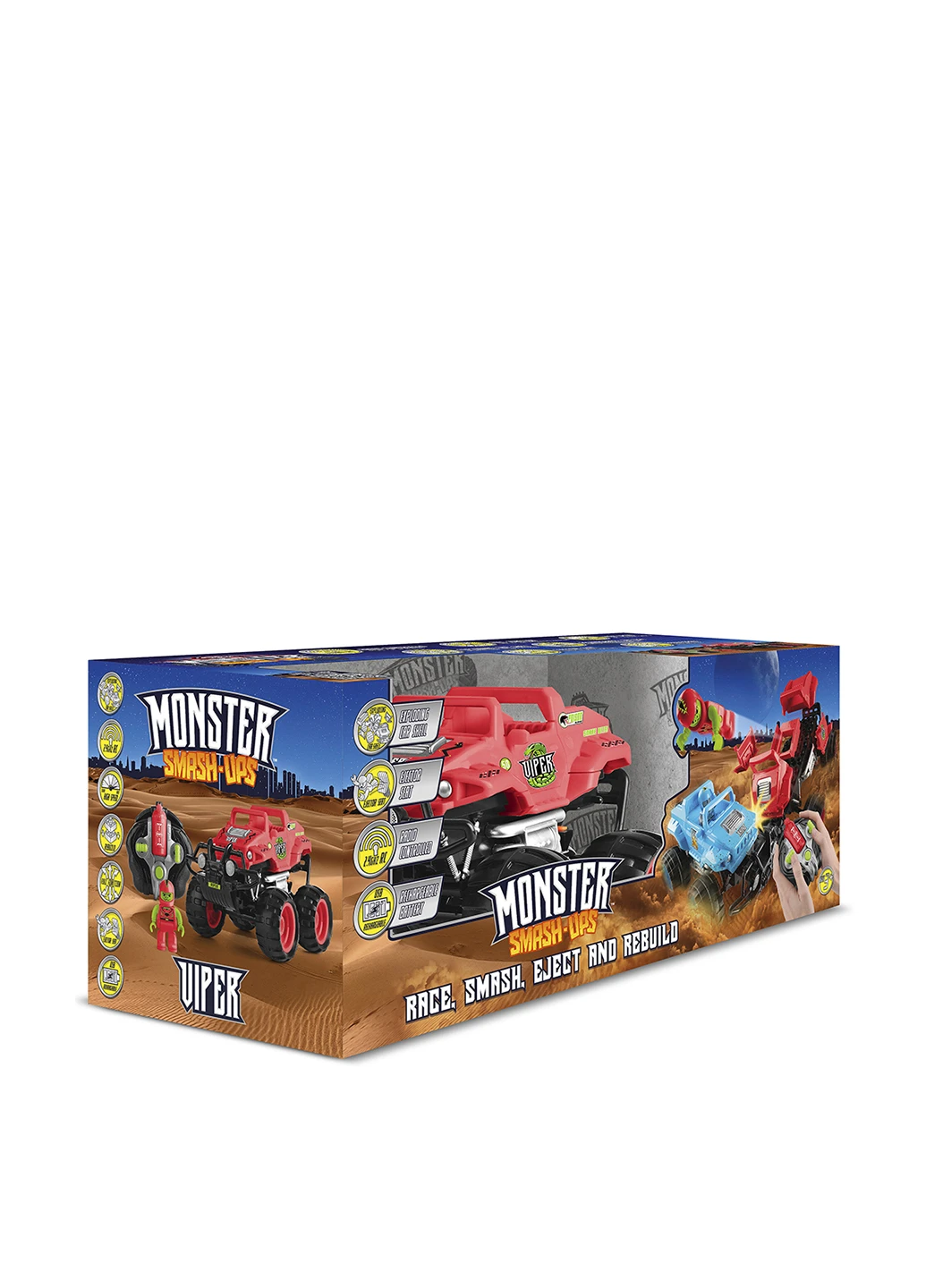 Автомобіль crash car на р/в - Змій (червоний, акум. 4.8v) Monster Smash-Ups (126584488)