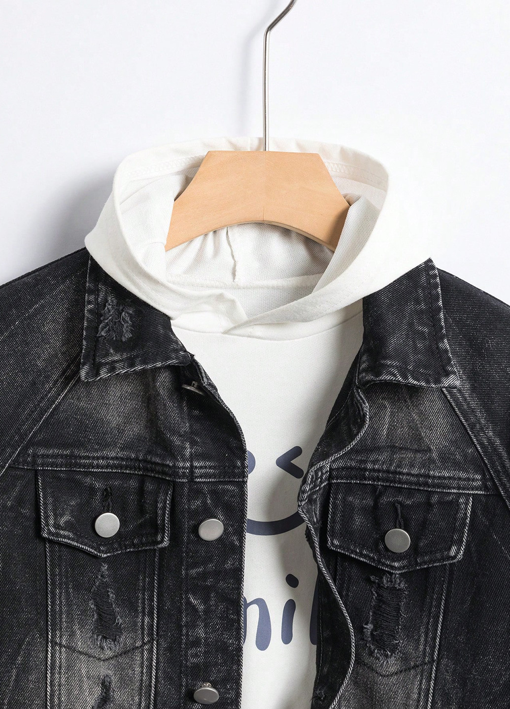 Чорна демісезонна куртка SHEIN