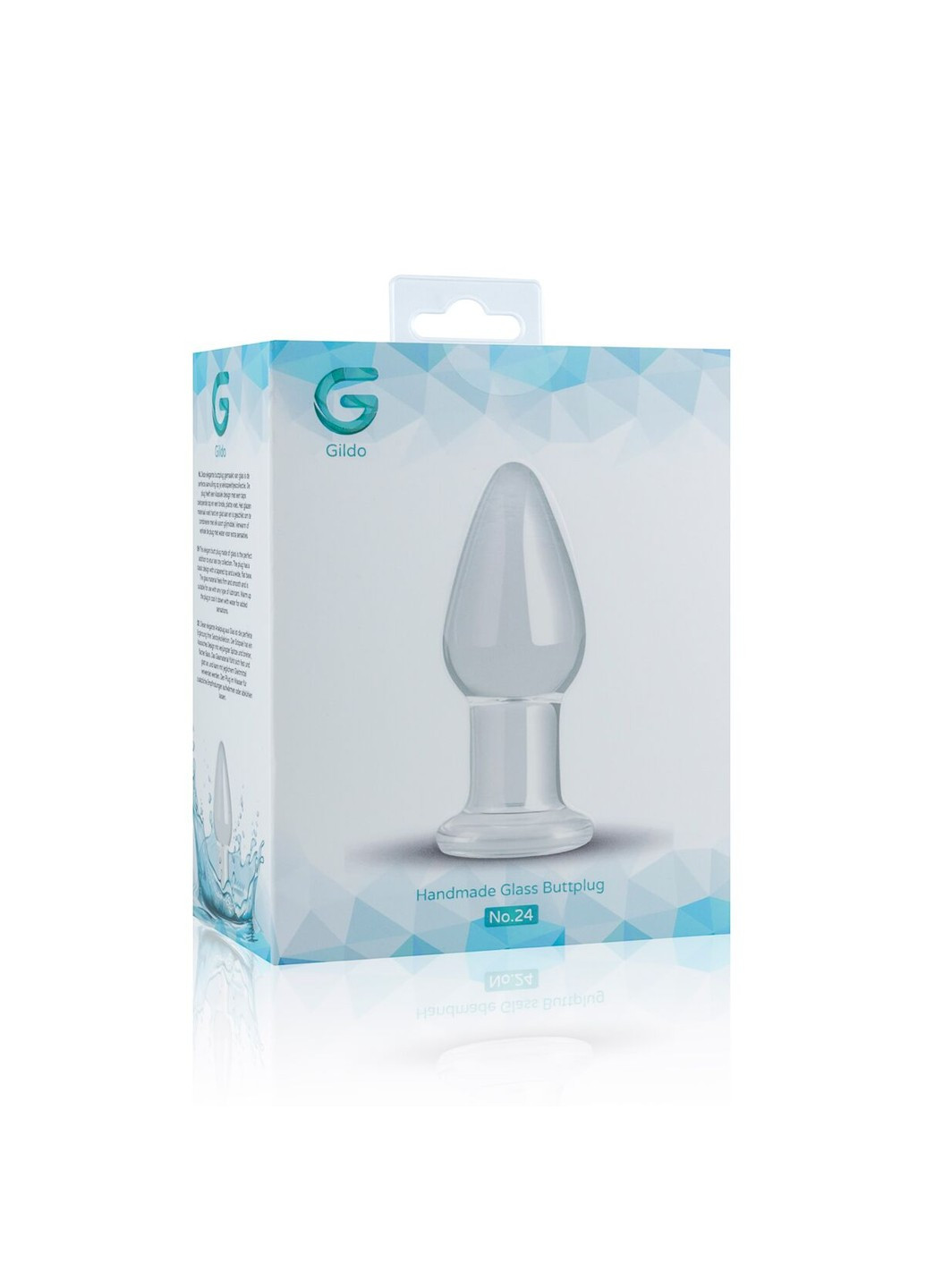 Скляна анальна пробка Glass Buttplug No. 24 Gildo (252639345)