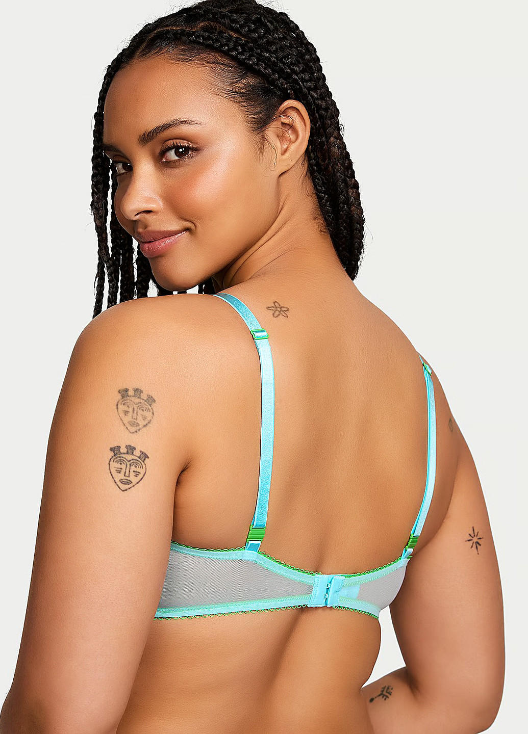 Голубой демисезонный комплект (бюстгальтер, трусики) Victoria's Secret