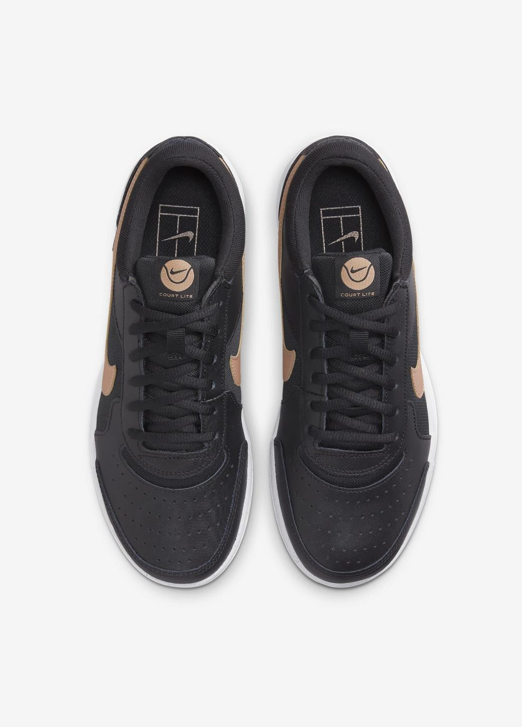 Кросівки FB8989-001 Nike Court Air Zoom Lite 3 чорні демісезони (317229284)