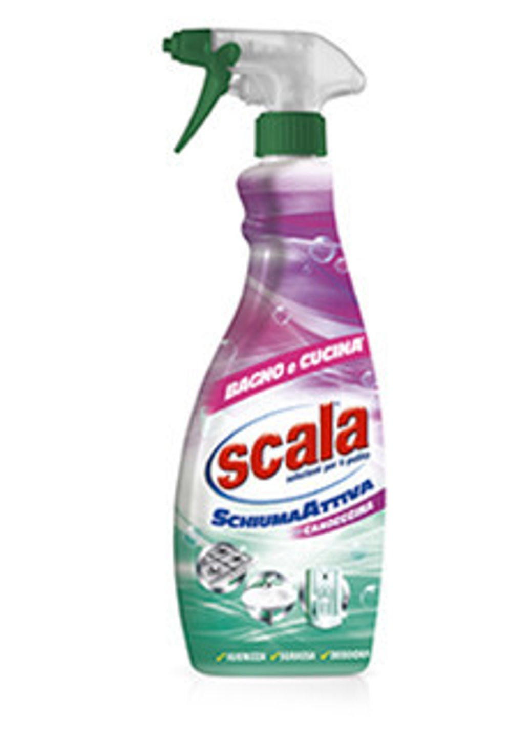 Активна піна-очисник для ванни та кухні 700 мл SCALA Schiuma attiva detergente per Bagno e Cucina Deco (254709038)