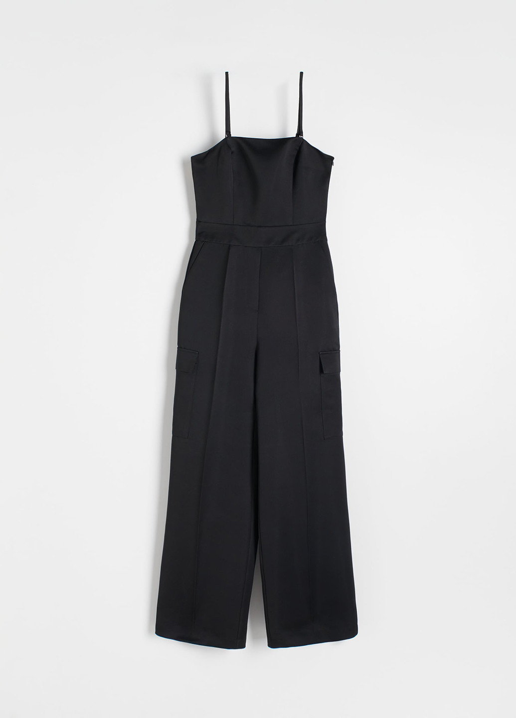 Комбінезон Reserved комбінезон-брюки однотонний чорний кежуал поліестер