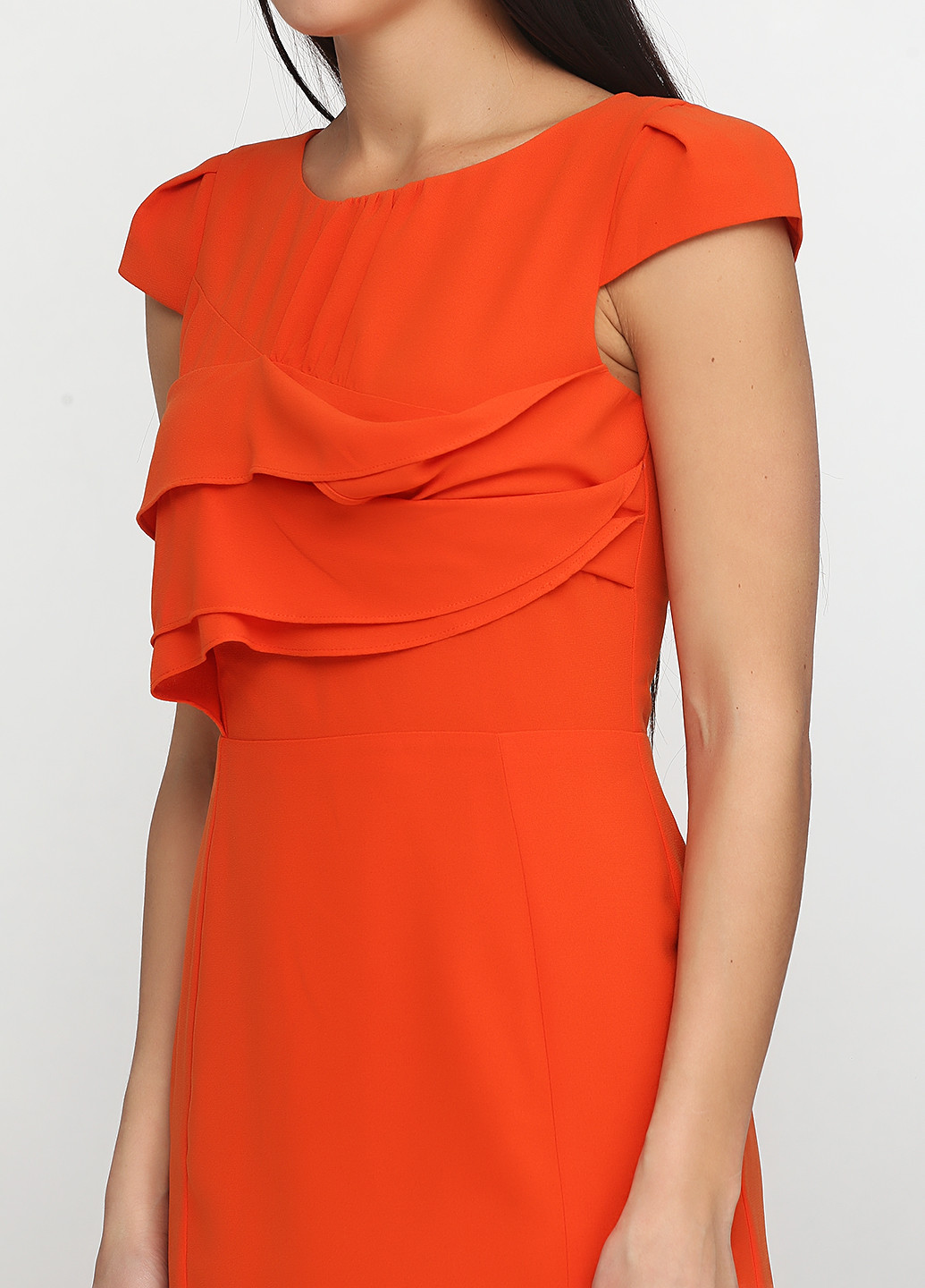 Оранжевое кэжуал платье Sassofono