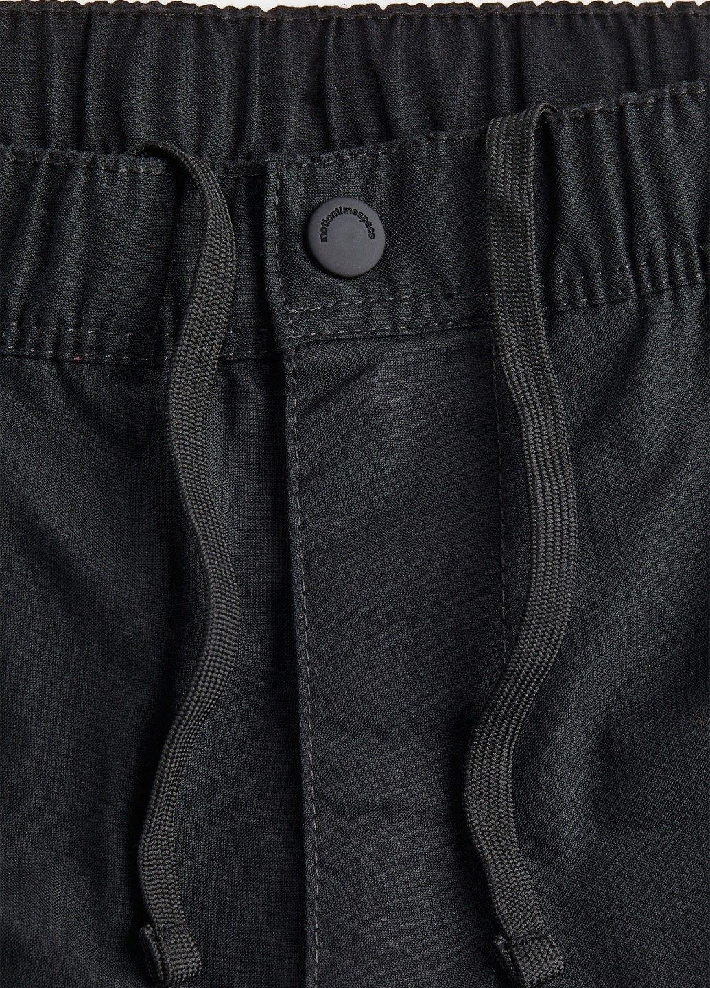 Черные кэжуал демисезонные карго, прямые брюки H&M