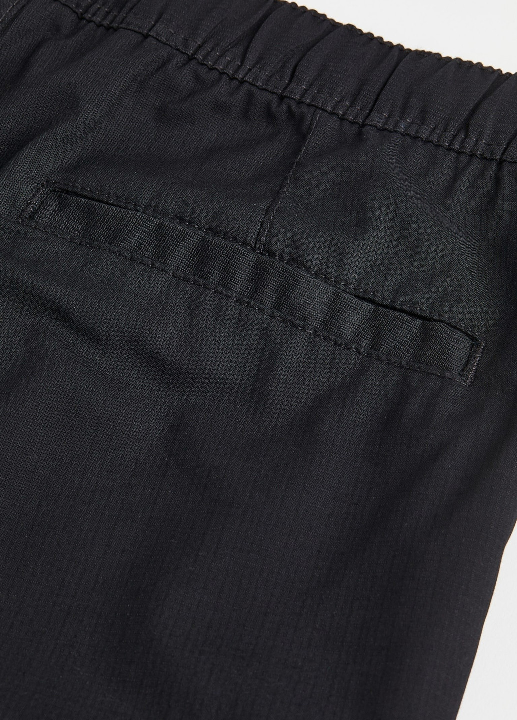 Черные кэжуал демисезонные карго, прямые брюки H&M