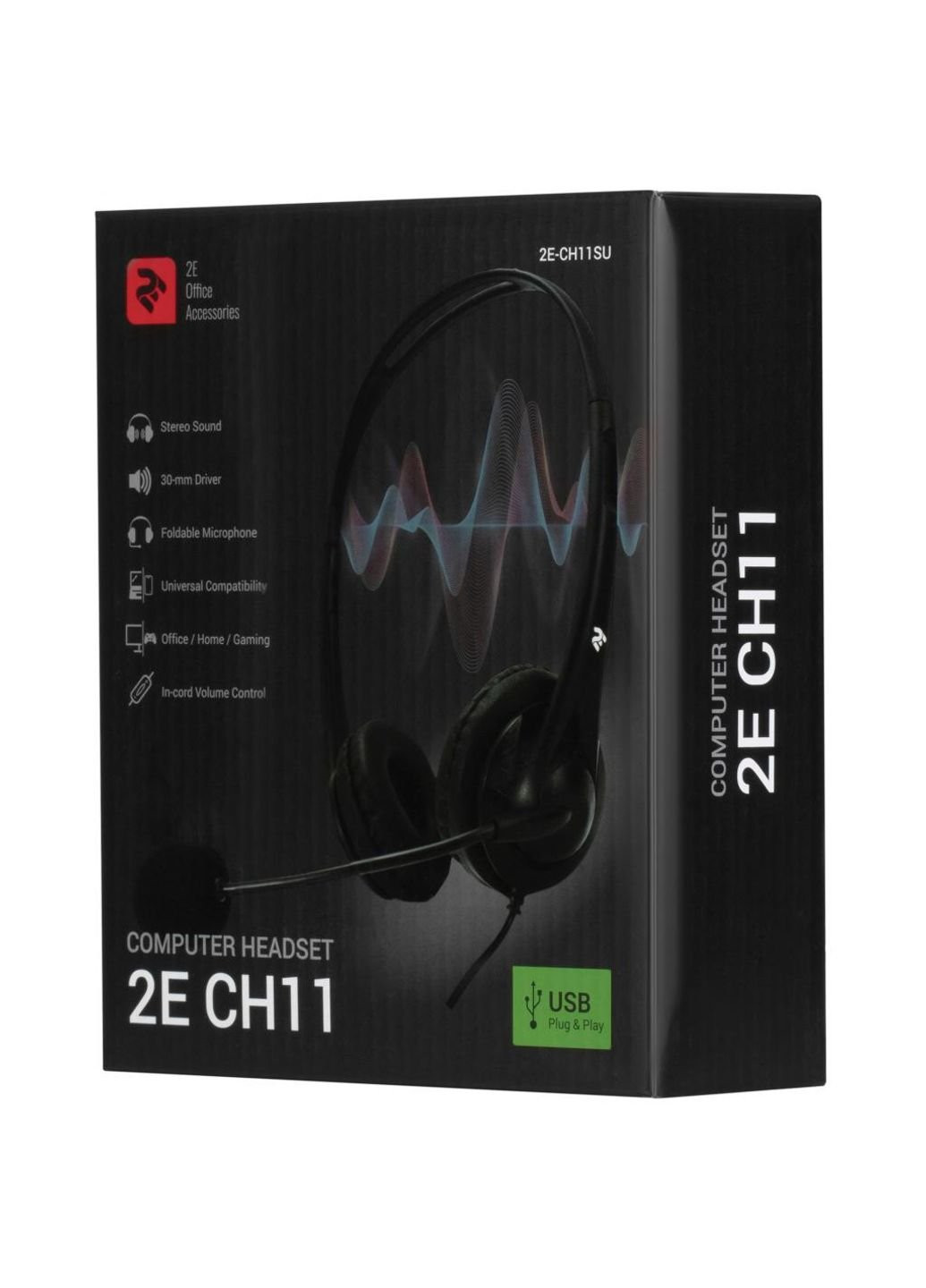 Наушники (-CH11SU) 2E CH11 USB (250308101)