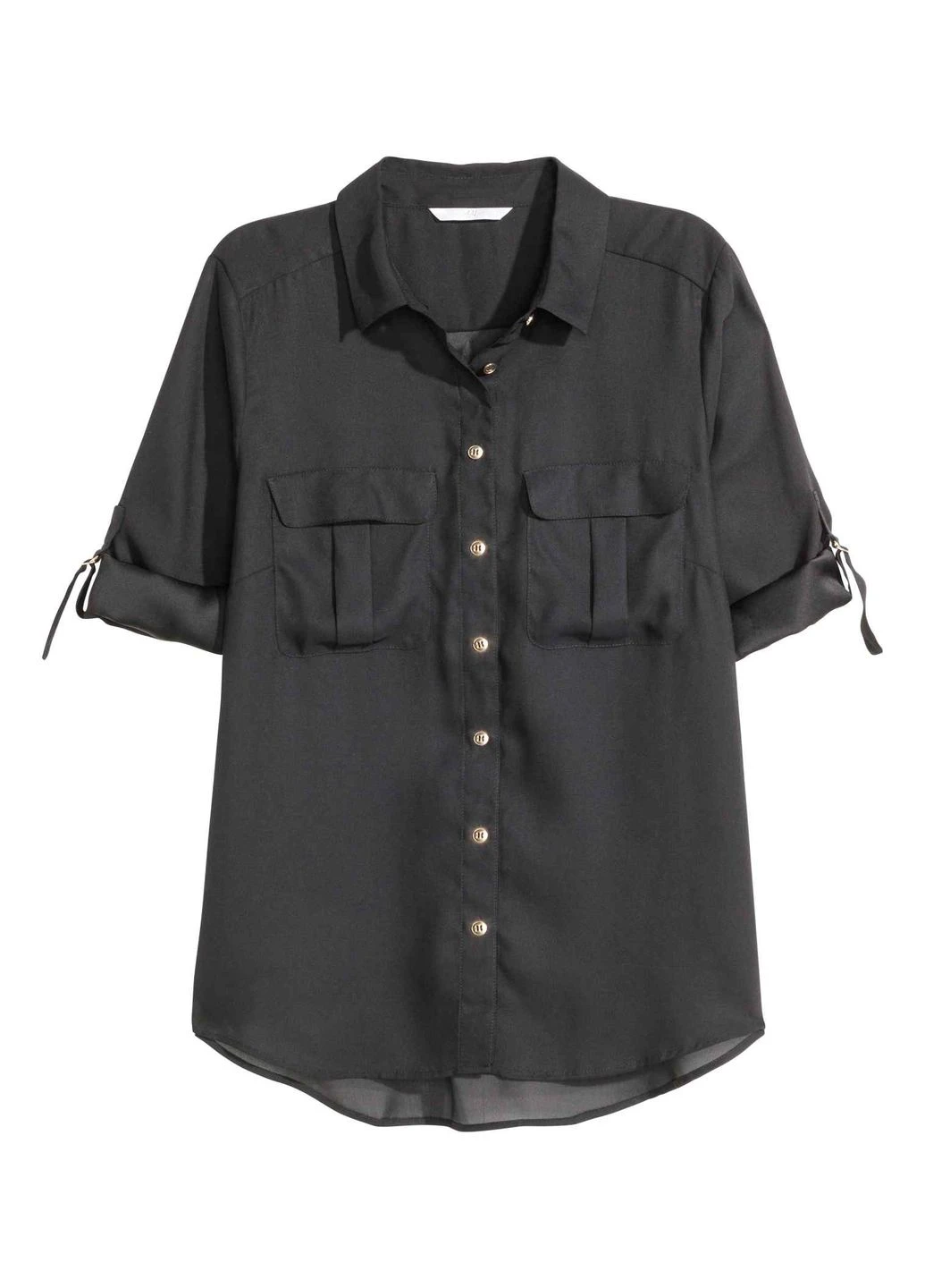 Чёрная блуза H&M