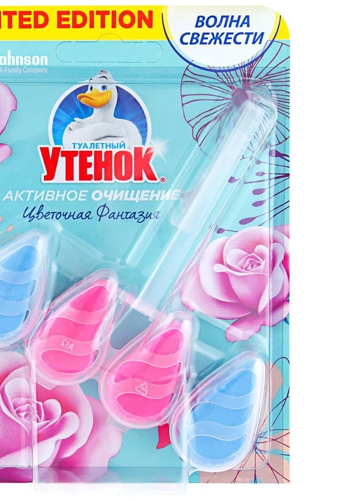 Блок для унітазу Туалетний каченя «Квіткова фантазія» Duck (247833994)