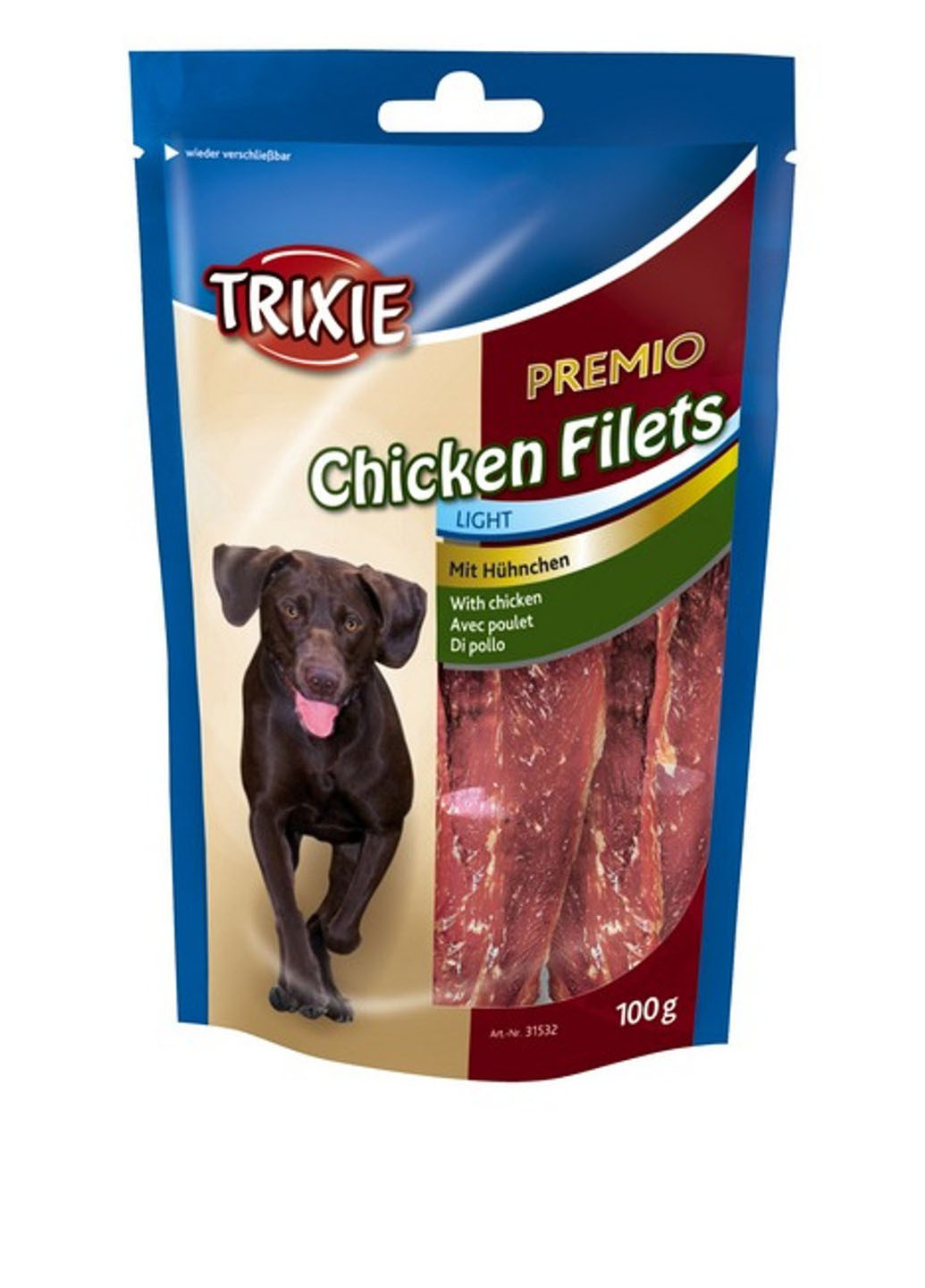 Ласощі для собак "PREMIO Chicken Filets" куряче філе, 100 г Trixie (134146714)
