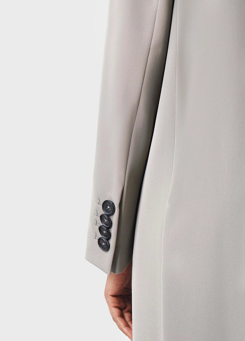 Сіре демісезонне Пальто двобортне Drykorn