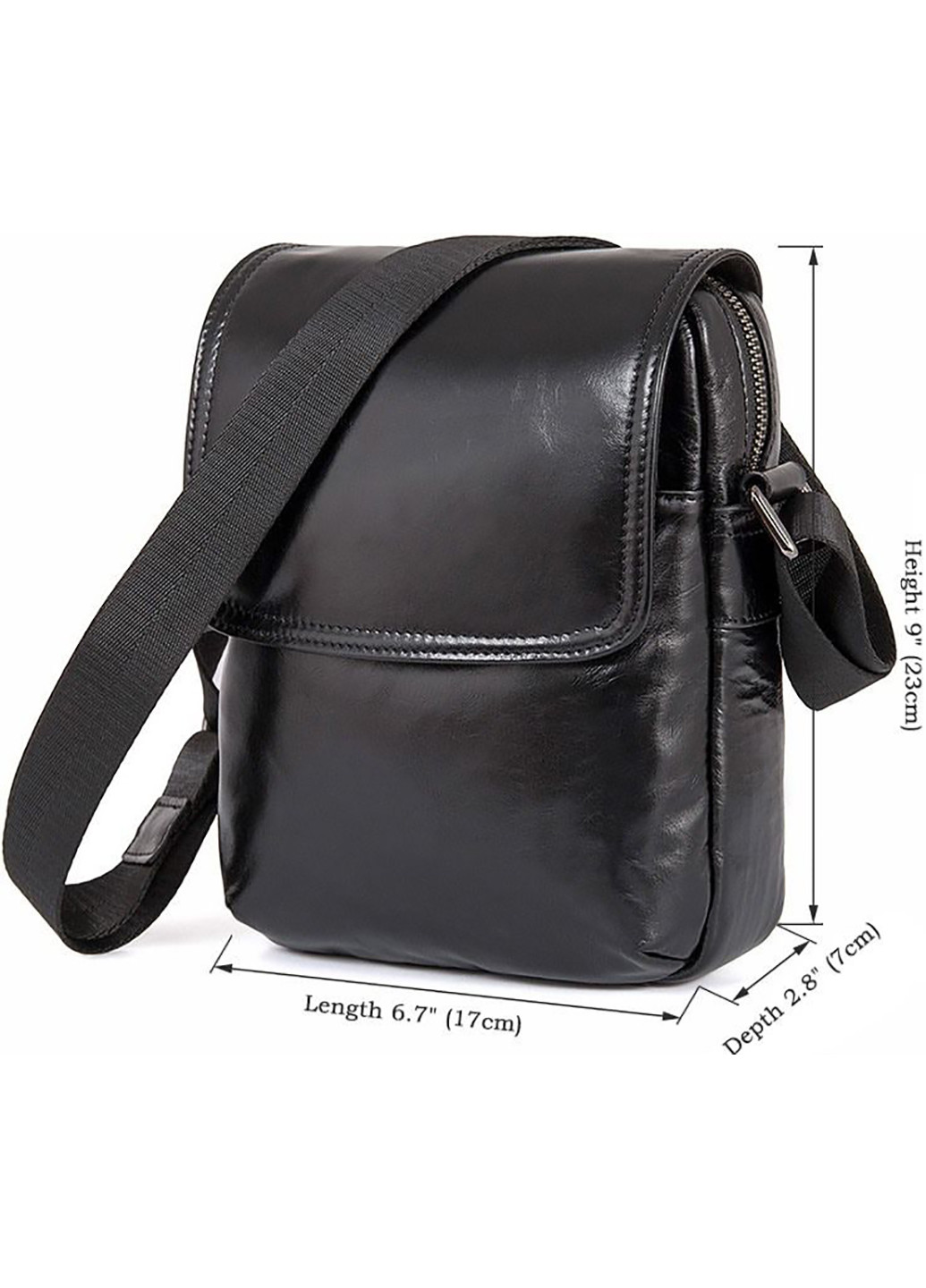 Мужская кожаная сумка 17х23х7 см Vintage (229460513)