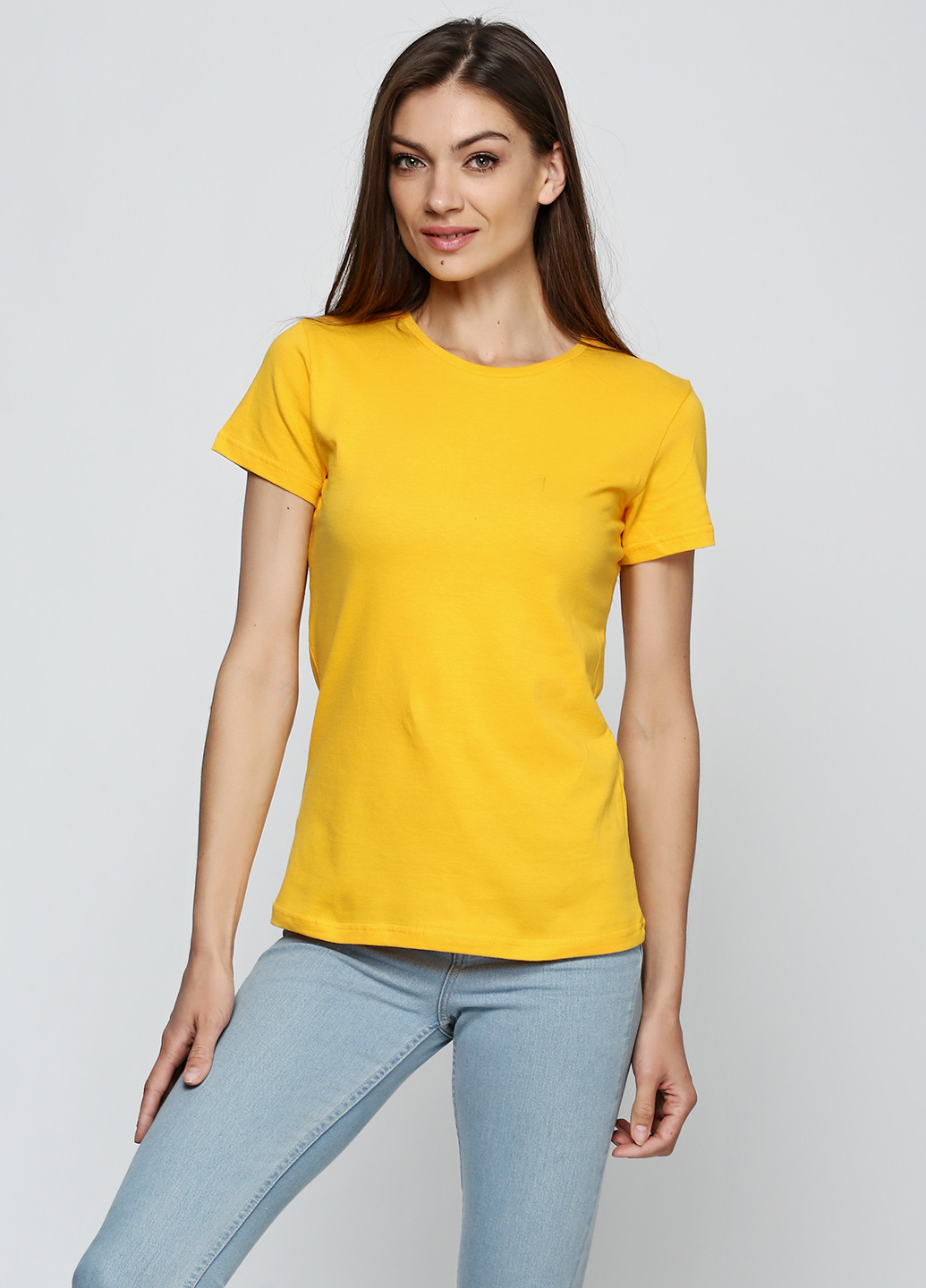 Жовта літня футболка Роза