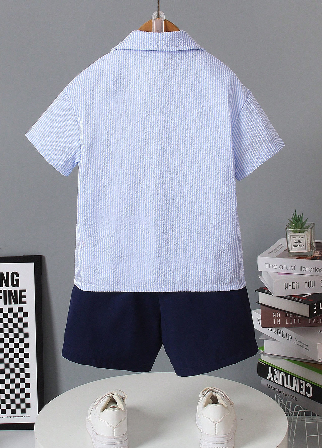 Цветная кэжуал рубашка в полоску SHEIN