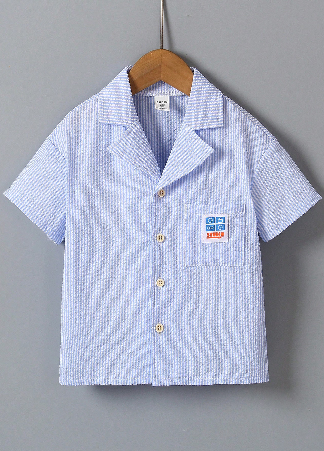Цветная кэжуал рубашка в полоску SHEIN