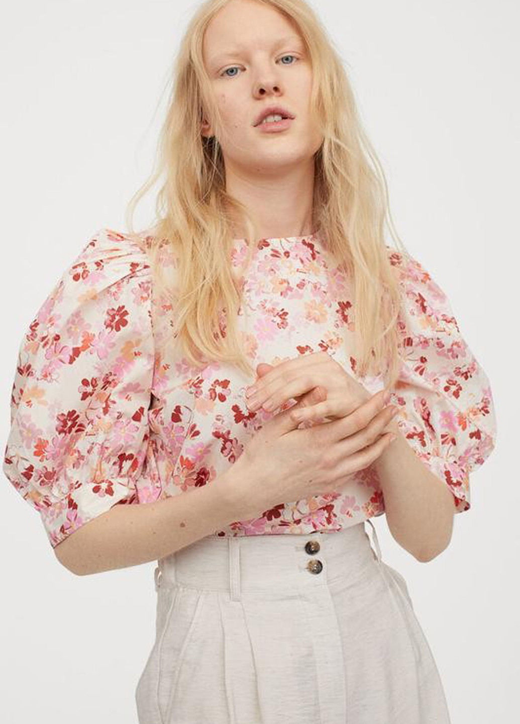 Кремовая блуза H&M