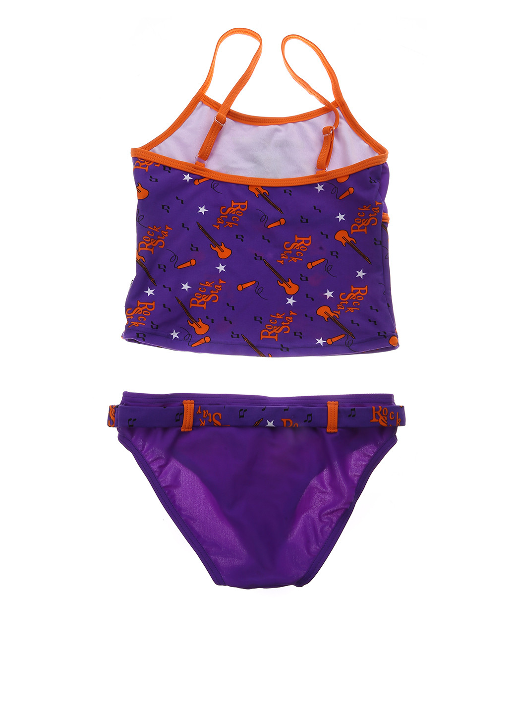 Фіолетовий літній купальник (топ, трусики) EleMar