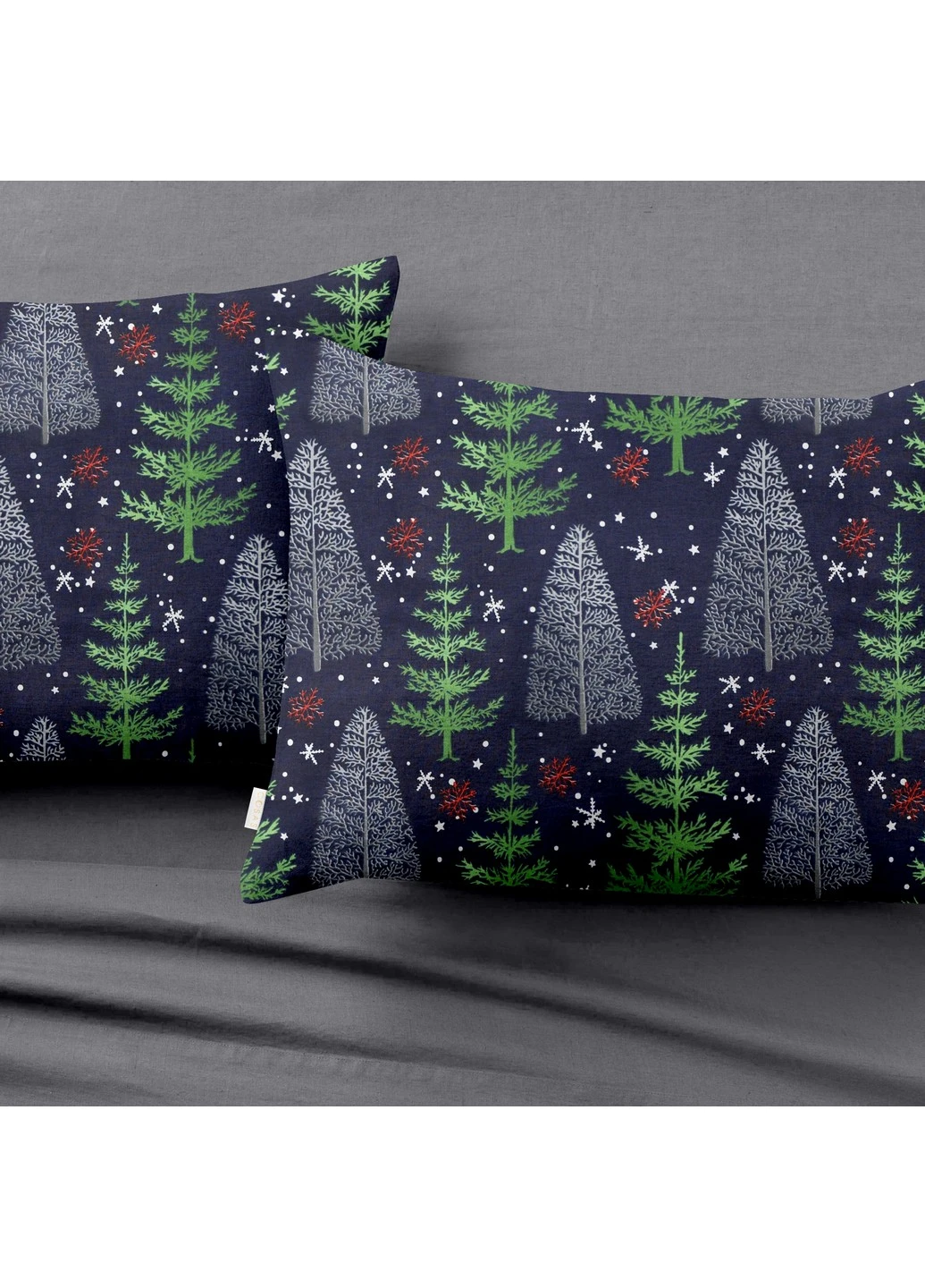 Набір WINTER WOOD NIGHT GRAPHITE /наволочки 50х70 та простирадла 90х200х20/ Cosas (251229597)