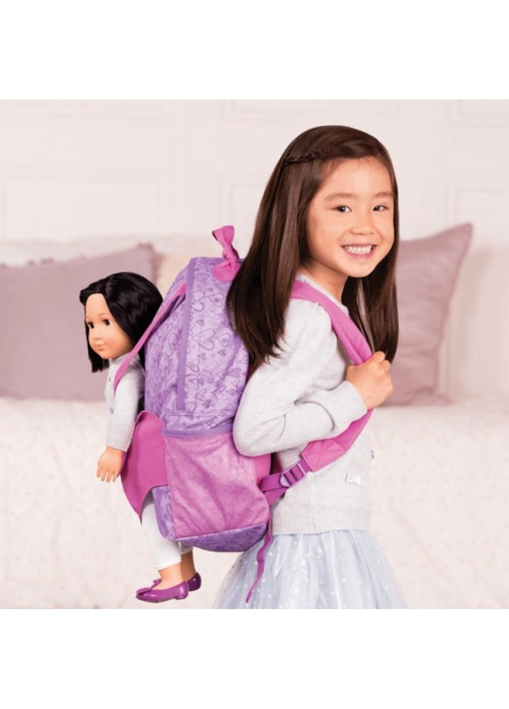 Аксесуар до ляльки рюкзак фіолетовий Our Generation (252243293)