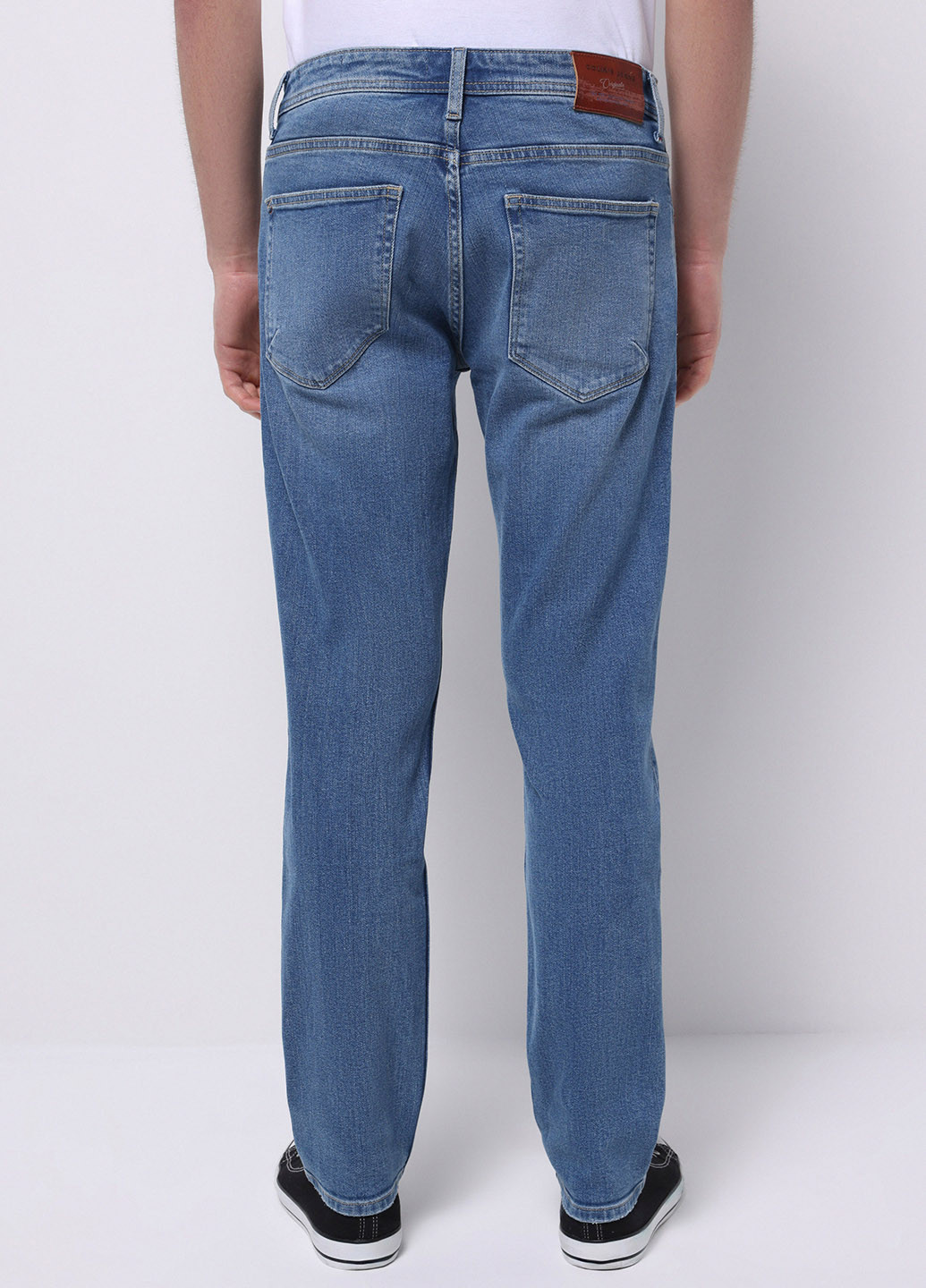 Синие демисезонные регюлар фит джинсы Colin's