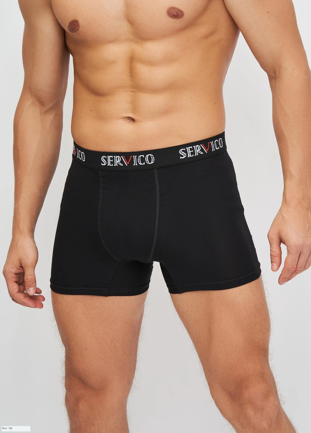Труси-шорти чоловічі M чорний SVB001 Servico (254492105)