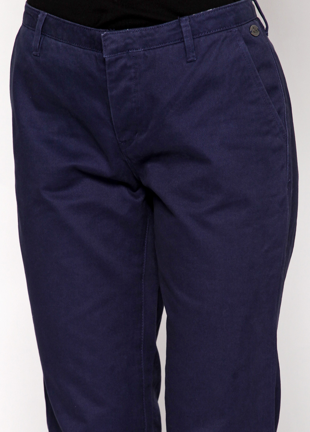 Темно-синие кэжуал демисезонные прямые брюки Quiksilver