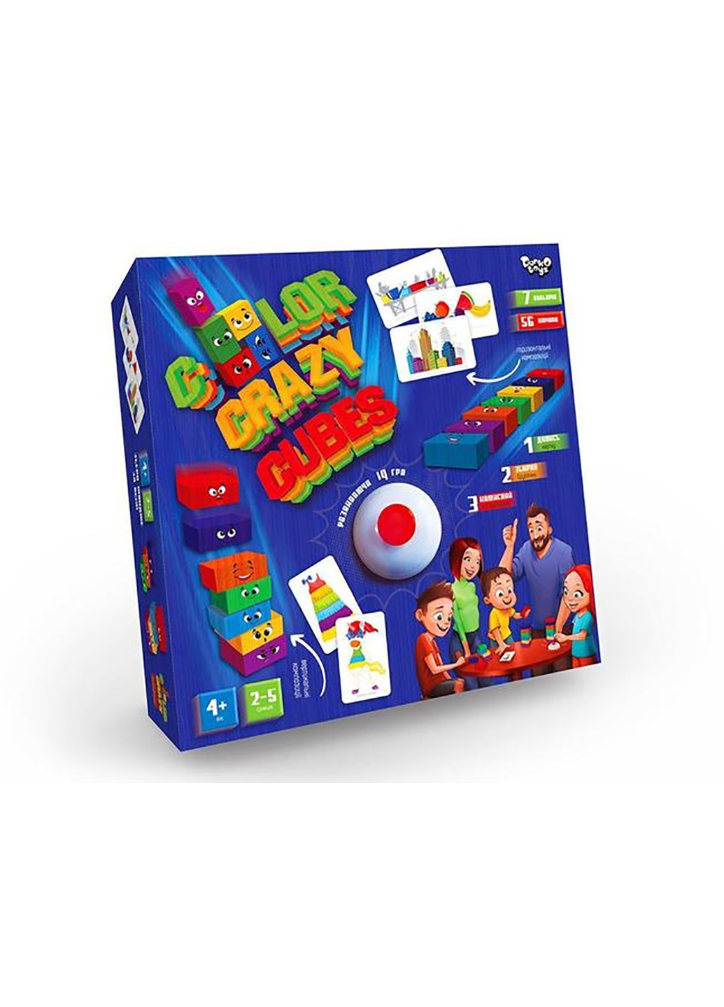 Развивающая настольная игра "Color Crazy Cubes" Danko Toys ccc-02-01u (255292385)