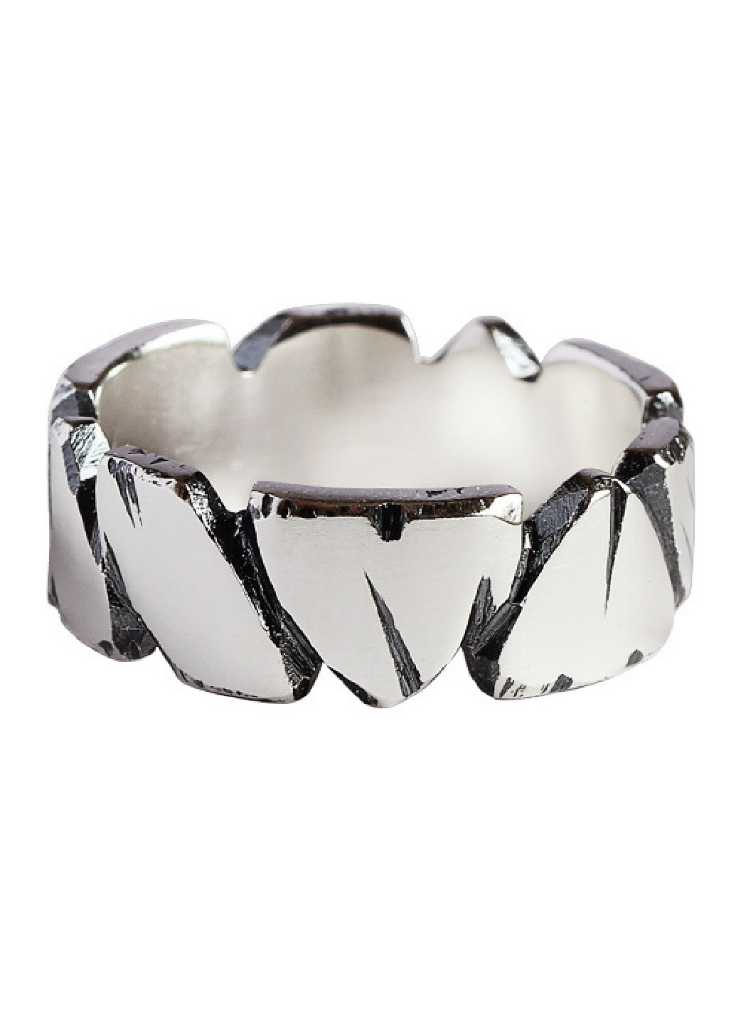 Регулируемое кольцо A&Bros серебряное металл
