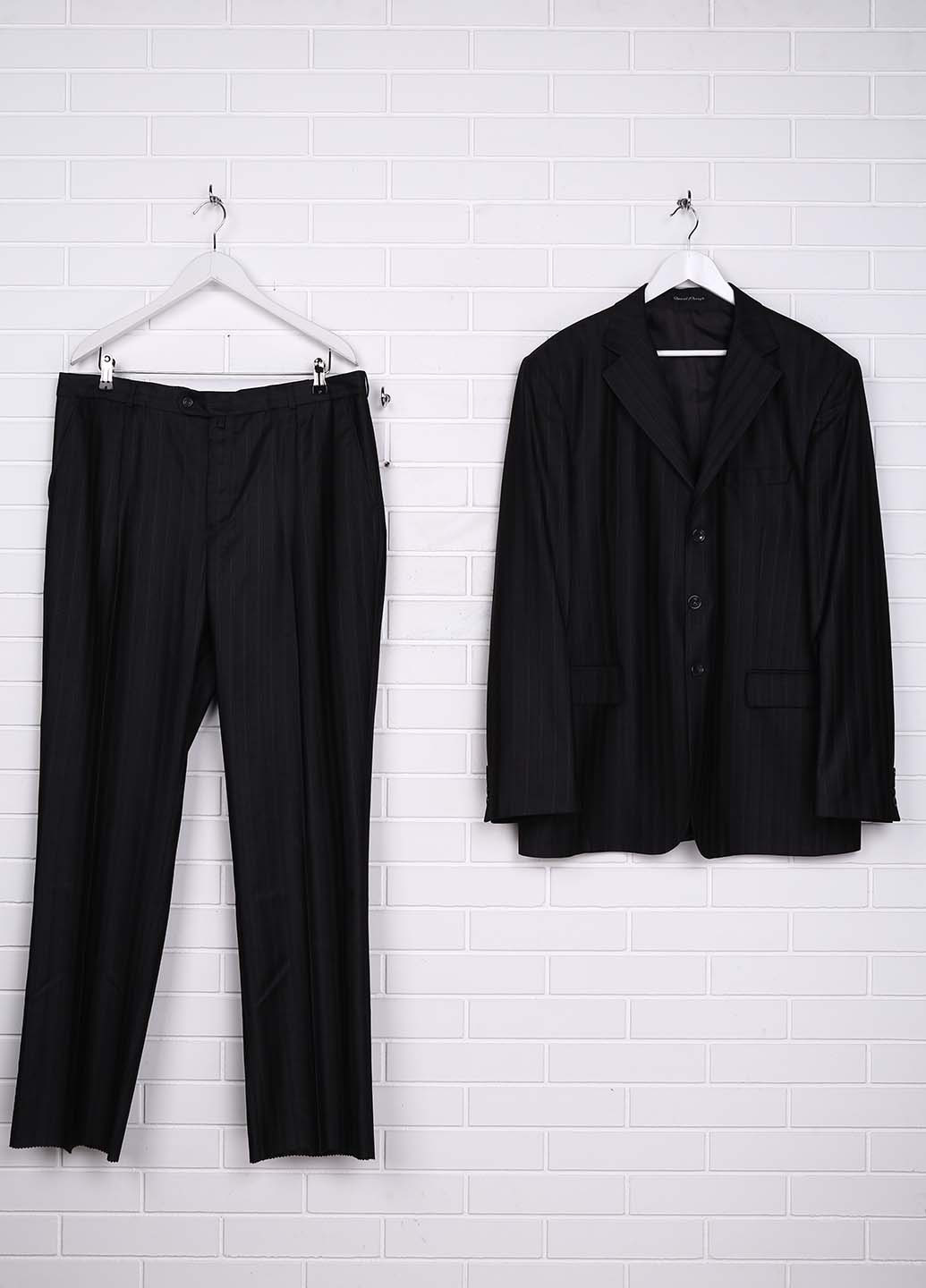 Грифельно-сірий демісезонний костюм (піджак, брюки) брючний Daniel Perry