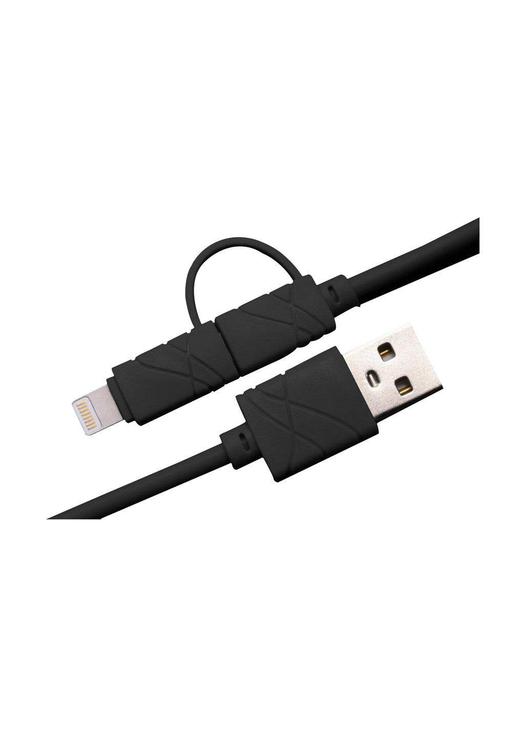 Кабель USB Black, 2 в 1 - Lightning, Micro USB, 1 м XoKo sc-210 (132572822)