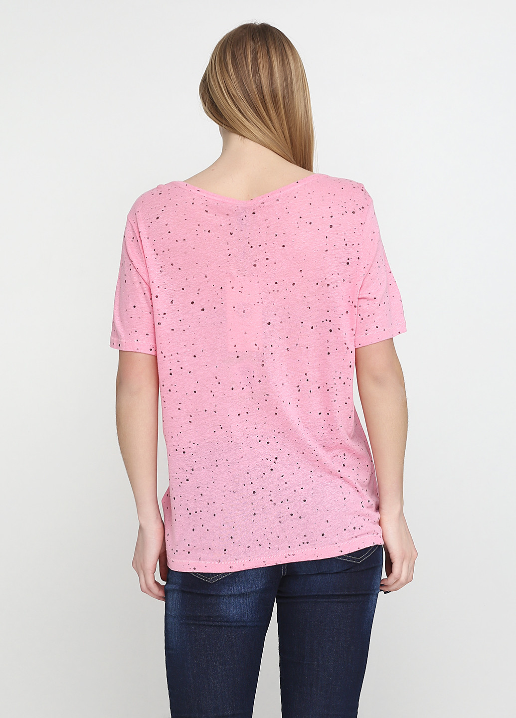 Розовая летняя футболка Pulz
