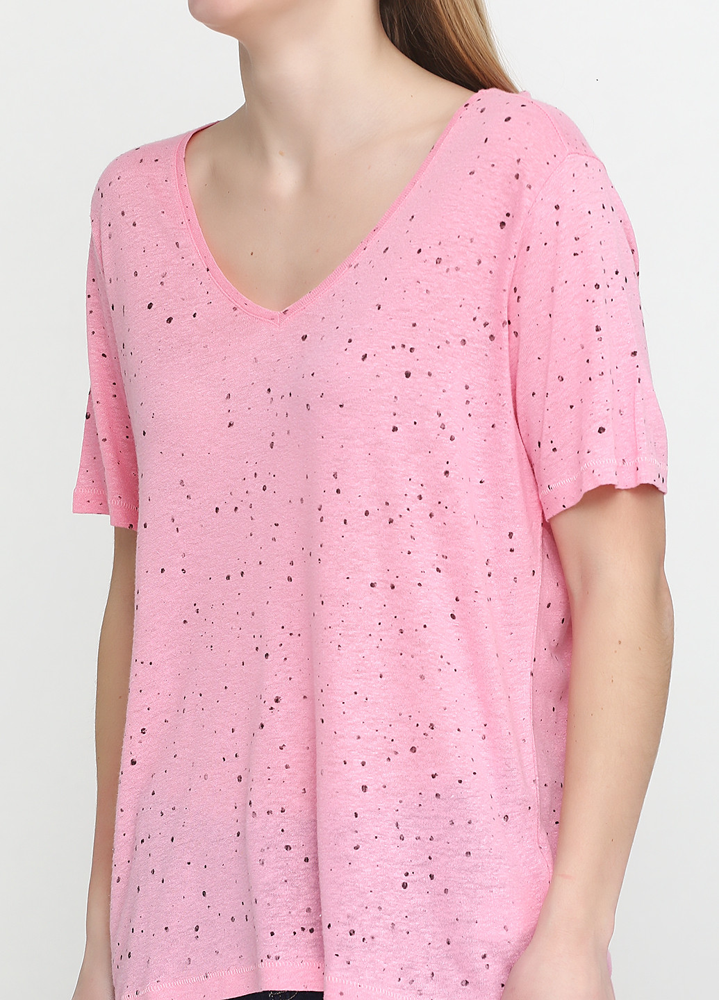 Розовая летняя футболка Pulz