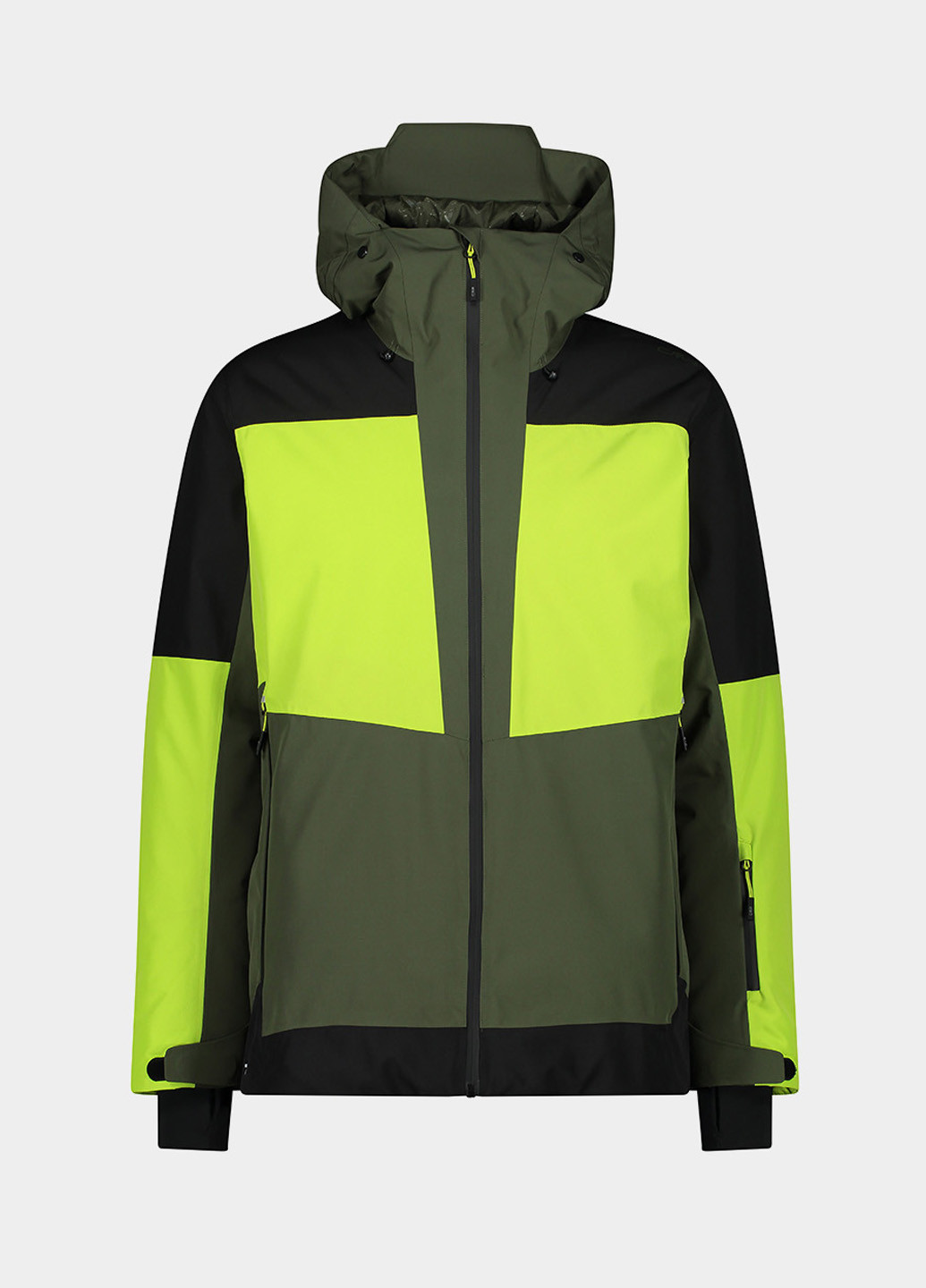 Зеленая зимняя куртка CMP MAN JACKET FIX HOOD