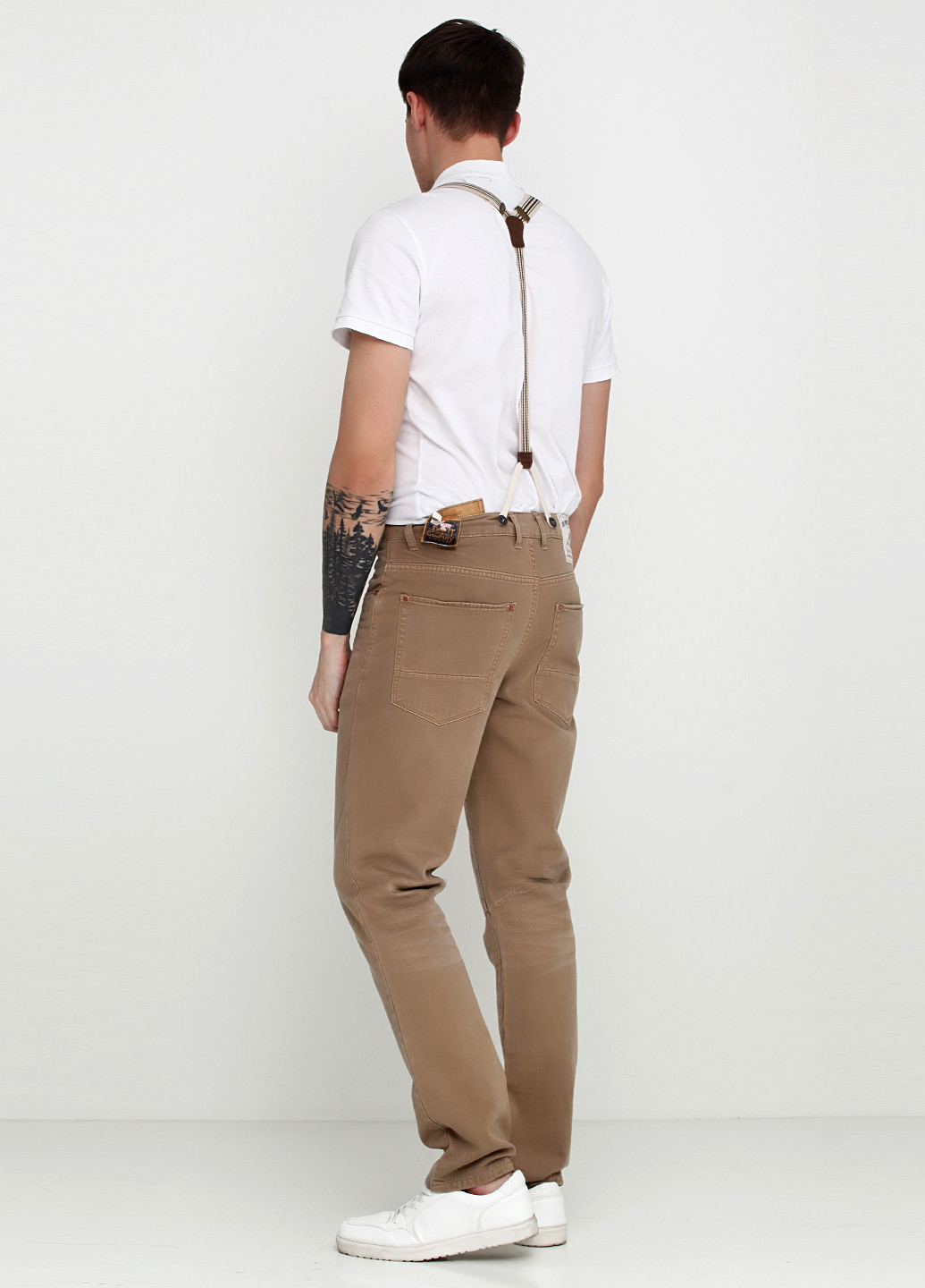 Светло-коричневые кэжуал демисезонные прямые брюки Emmett