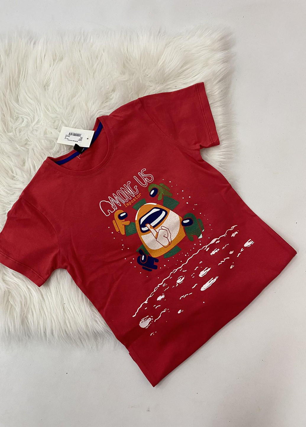 Красная демисезонная футболка для мальчика Turkey