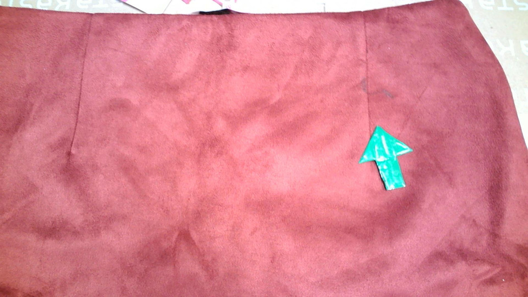 Вишневая кэжуал однотонная юбка KOTON а-силуэта (трапеция)