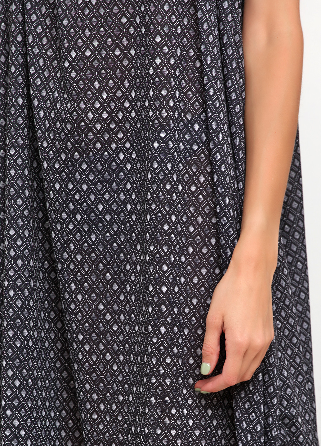 Грифельно-сіра кежуал сукня оверсайз H&M з геометричним візерунком