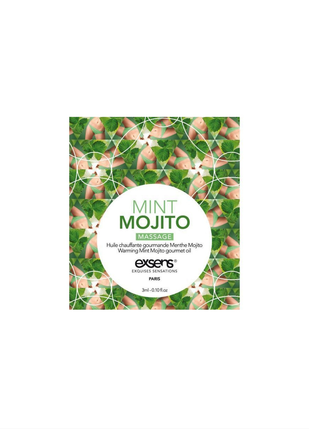 Пробник массажного масла Mojito 3мл Exsens (252660961)