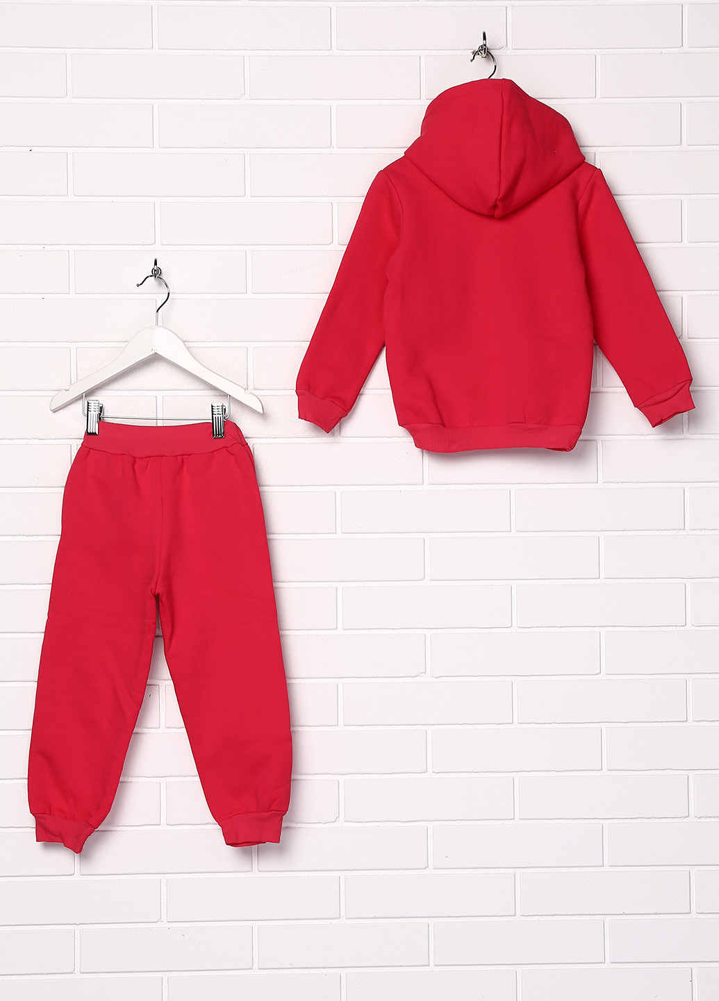 Рожевий зимній костюм (світшот, брюки) брючний Imran Baby