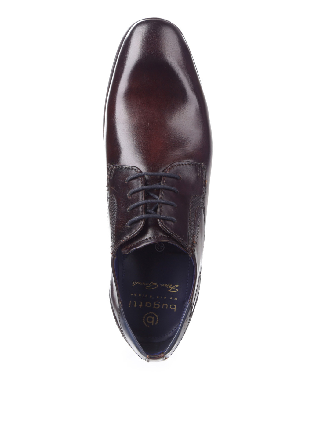 Темно-коричневые кэжуал туфли Bugatti на шнурках