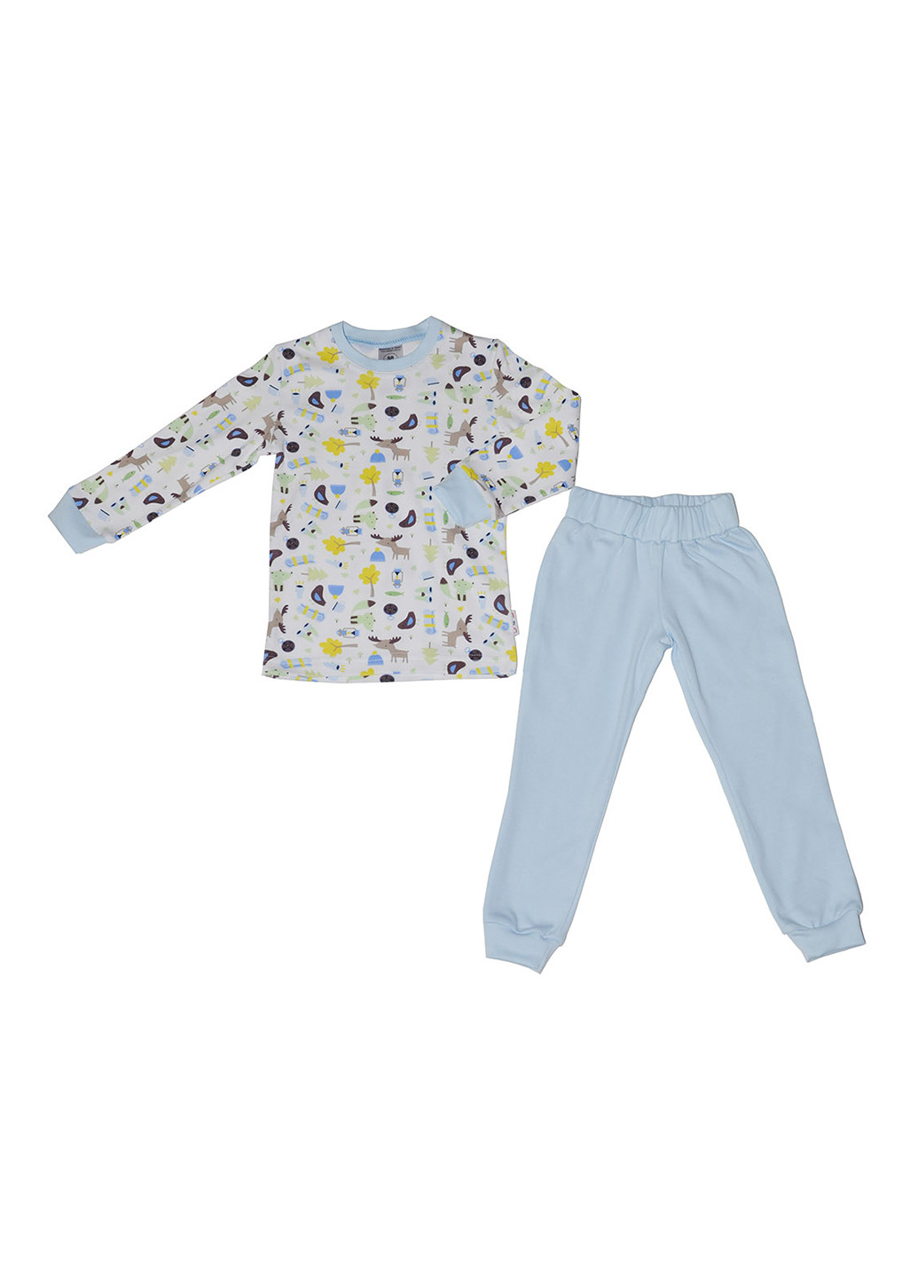 Комбинированная всесезон пижама (лонгслив, брюки) D&S