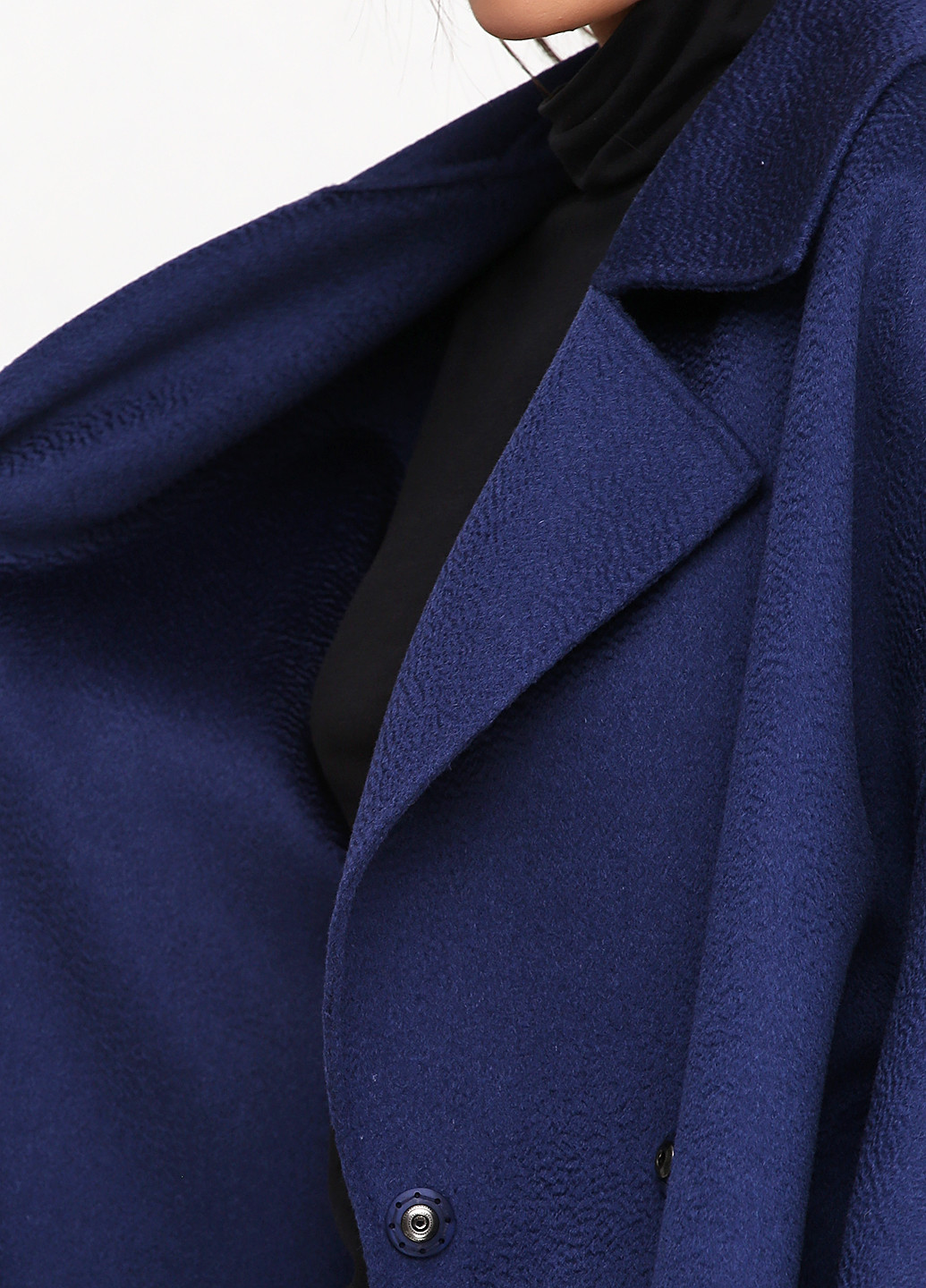 Темно-синє демісезонне Пальто Frizman