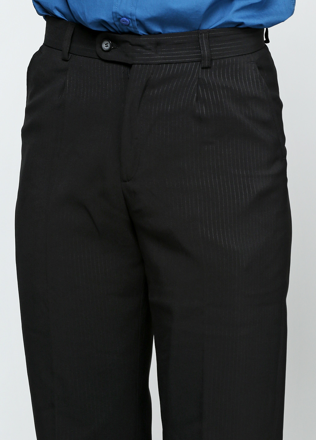 Черные классические демисезонные со средней талией брюки Ravol