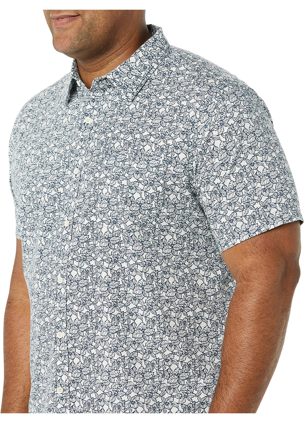 Белая кэжуал рубашка с рисунком Goodthreads