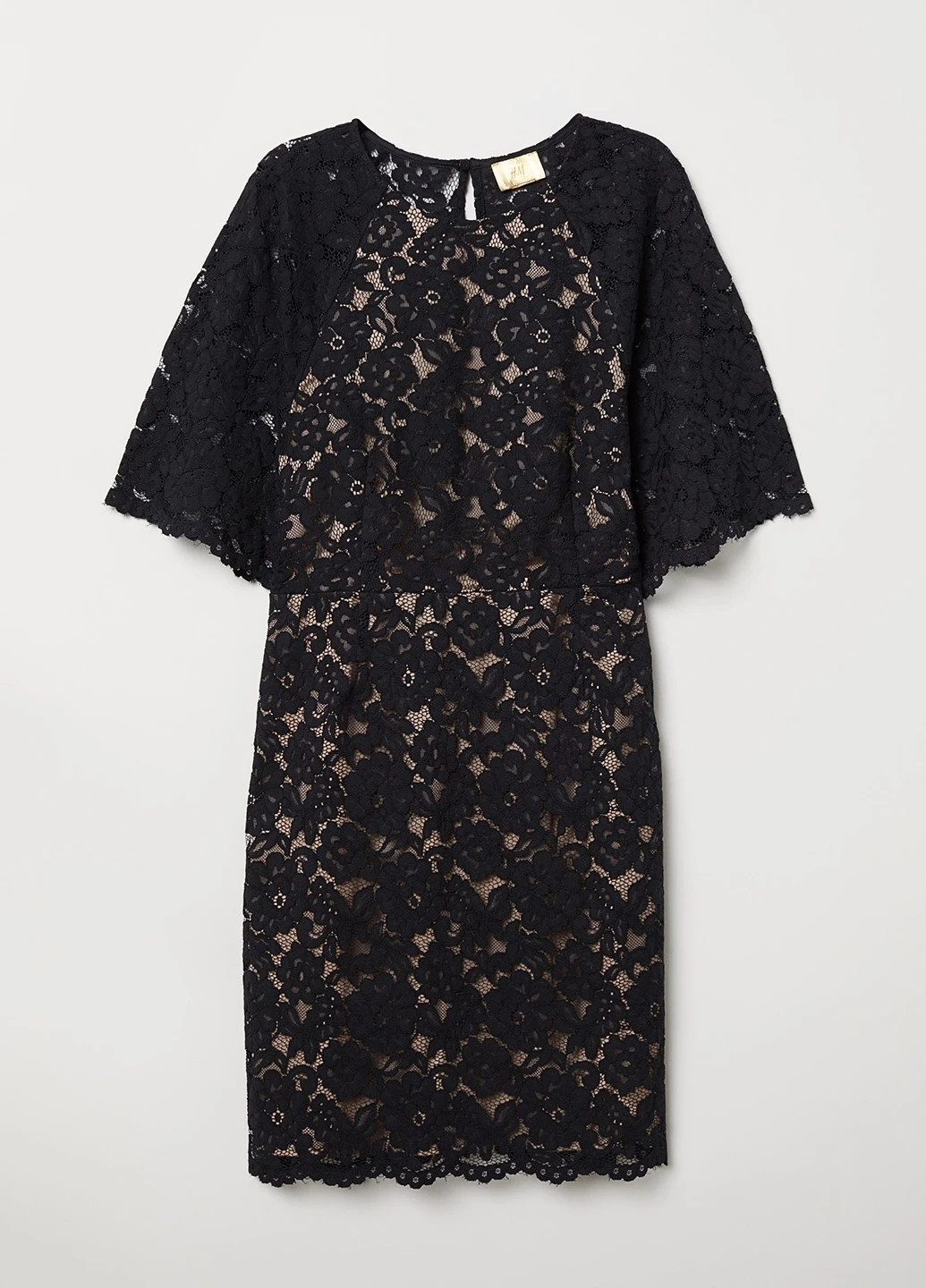 Комбінована кежуал, коктейльна сукня футляр H&M з квітковим принтом